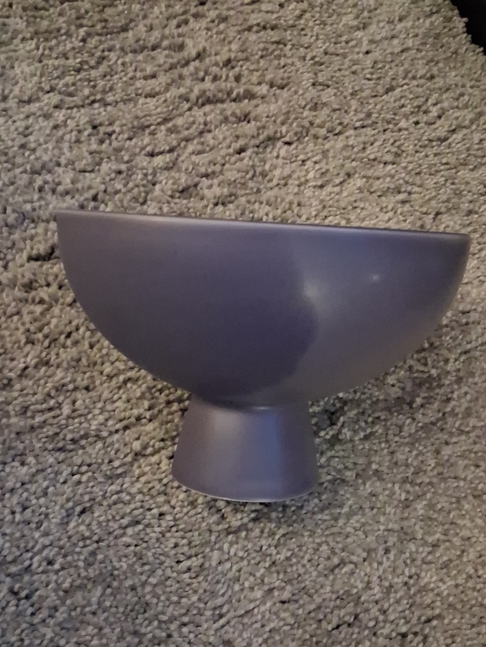 Matte Lavender Pedestal Bowl